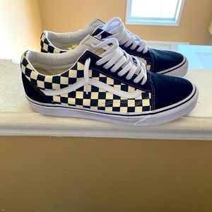 Vans Primary Check Old Skool Black & White